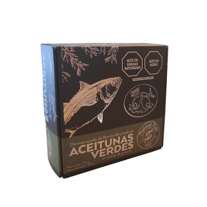 Aceitunas Verdes Rellenas de Bonito Ahumado Natural Fish - 170 g