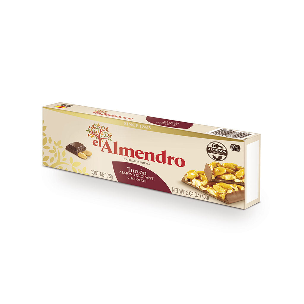 Turrón crocante con chocolate El Almendro - 75 g