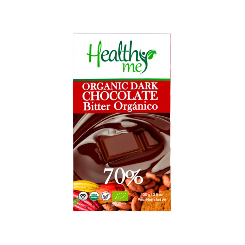 Chocolate Bitter Orgánico 70% Healthy Me - 100 g