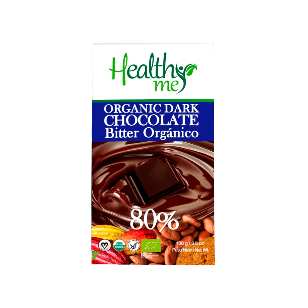 Chocolate Bitter Orgánico 80% Healthy Me - 100 g