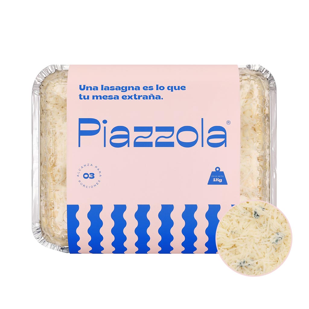 Lasagna Cuatro Quesos - 1 kg (3 porciones)