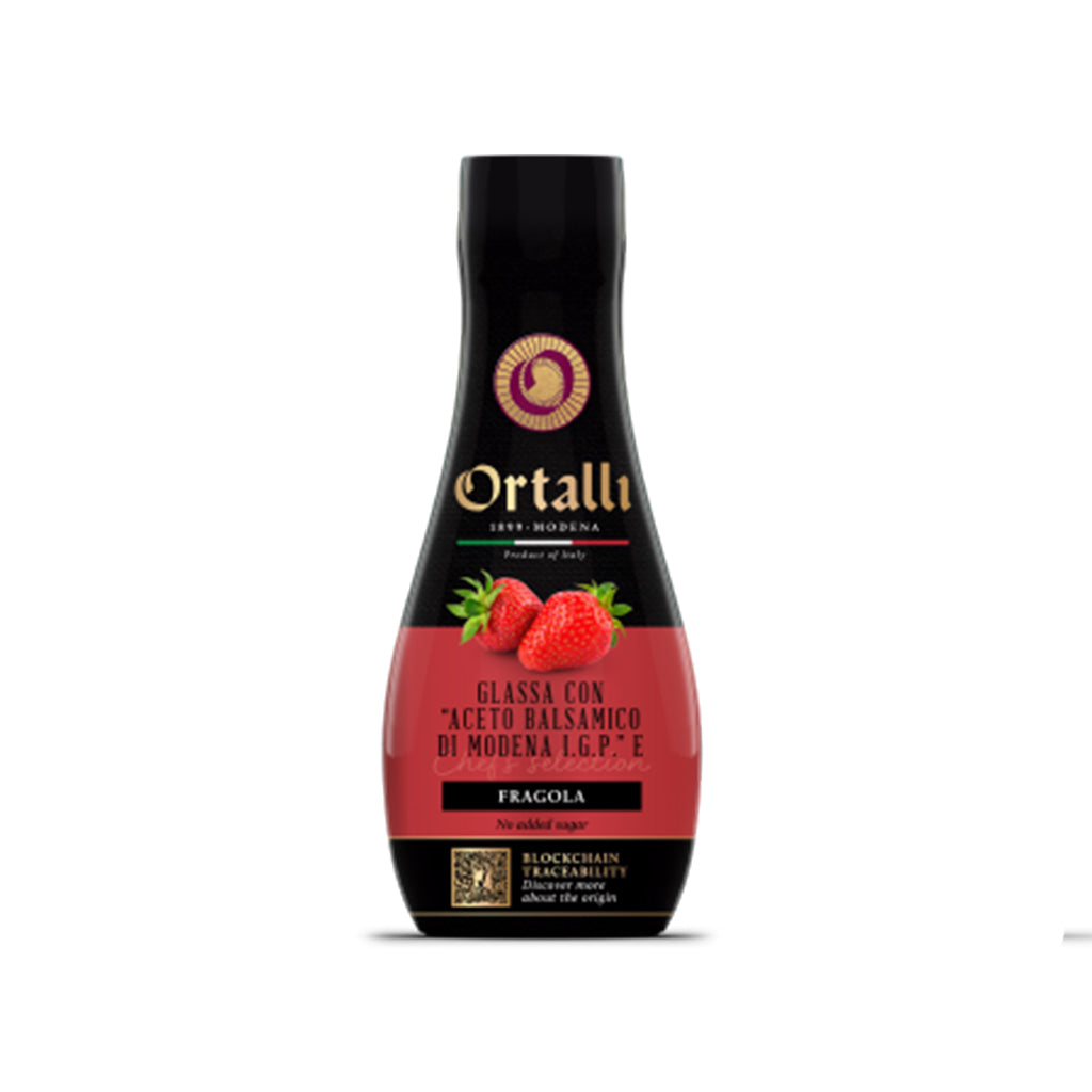 Reducción de vinagre balsámico Ortalli Fresa - 250 g