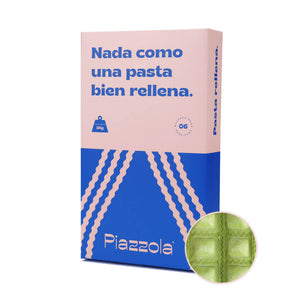 Ravioles rellenos de espinaca en pasta de espinaca - 1 kg (6 porciones)