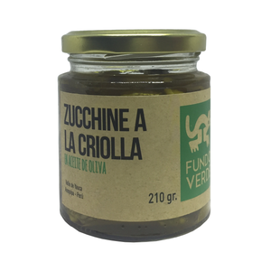 Zucchine a la criolla en aceite de oliva Fundo Verde - 210 g
